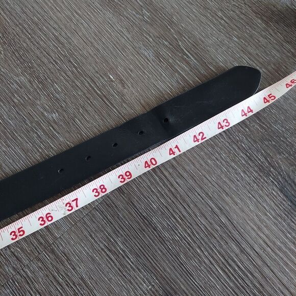 Liz Claiborne Black Leather Belt 40 - Picture 5 of 6
